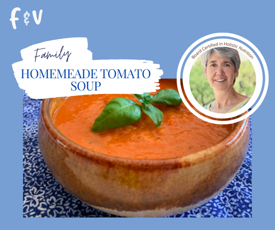 A recipe for the cold days: Homemade tomato soup.